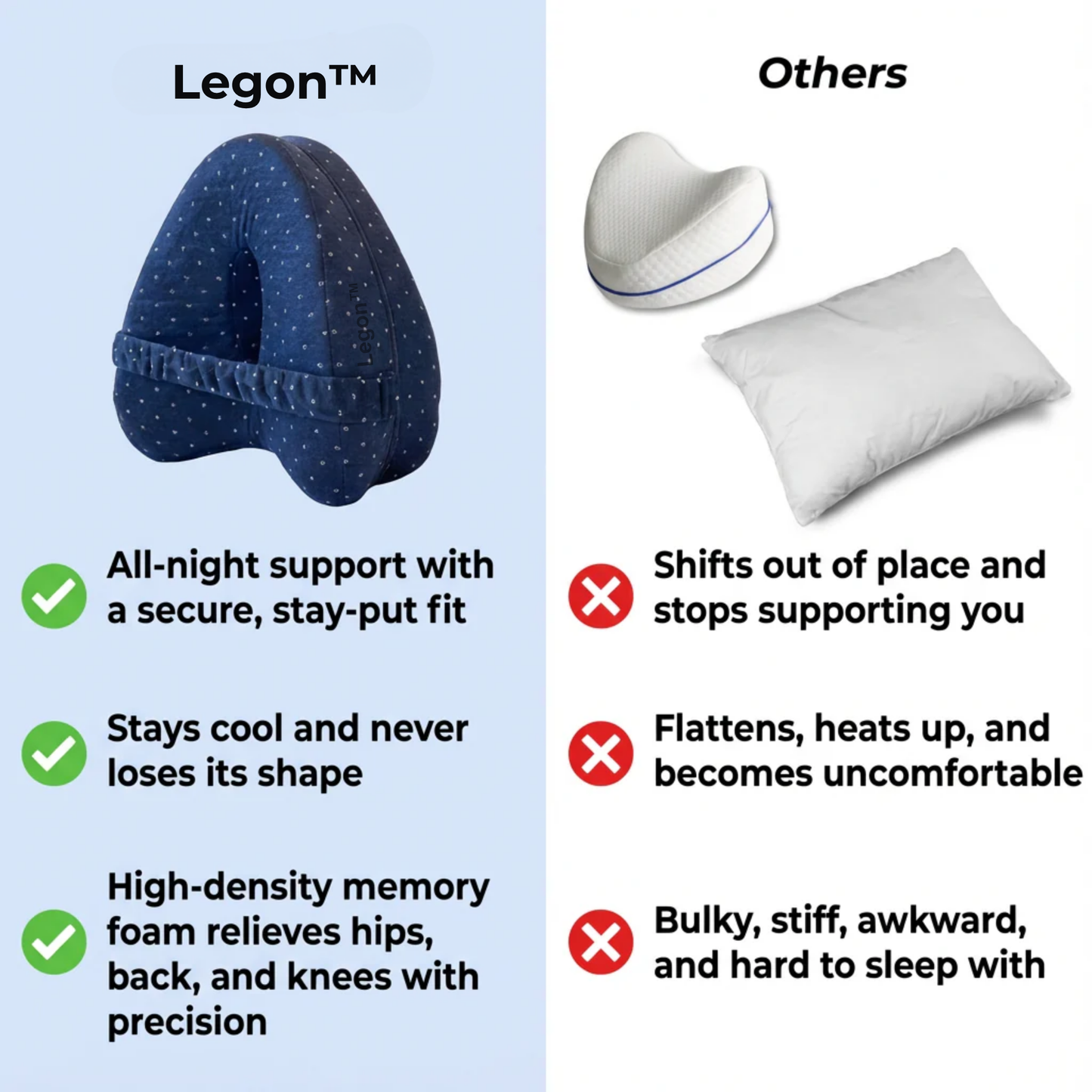 Legon™ – Sleep Without Hip & Back Pain