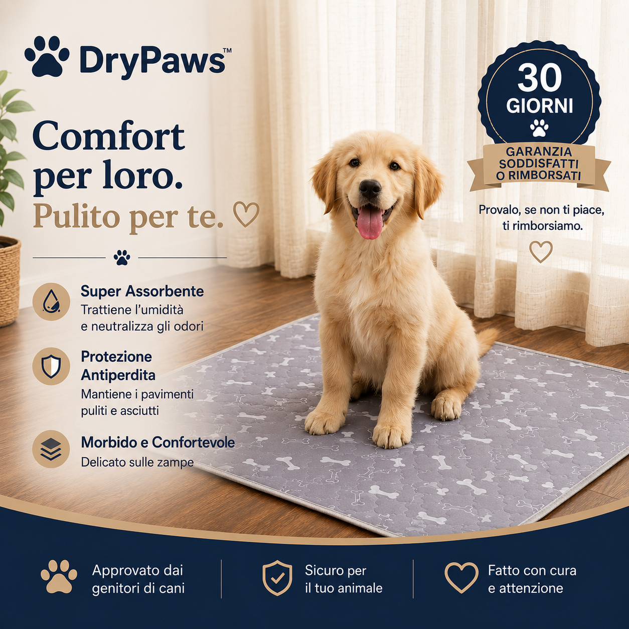 DryPaws™ – L’Ultimo Tappetino Assorbente di Cui Avrai Bisogno